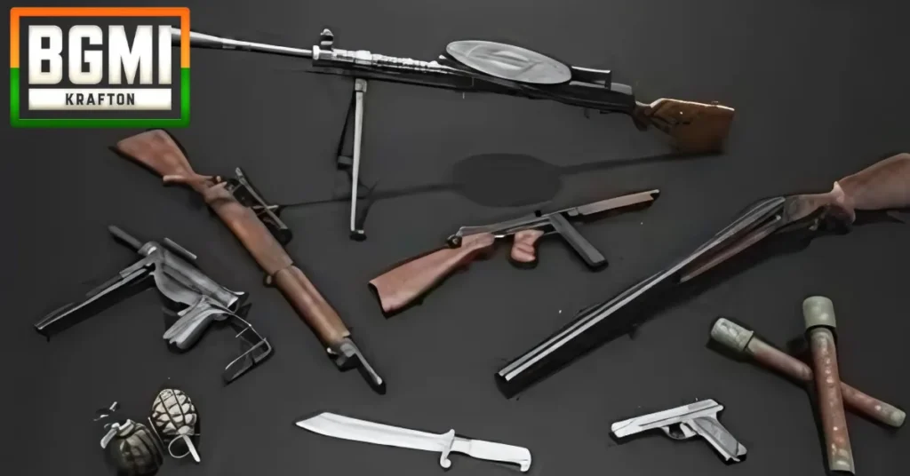 BGMI Gun Damage List 2025