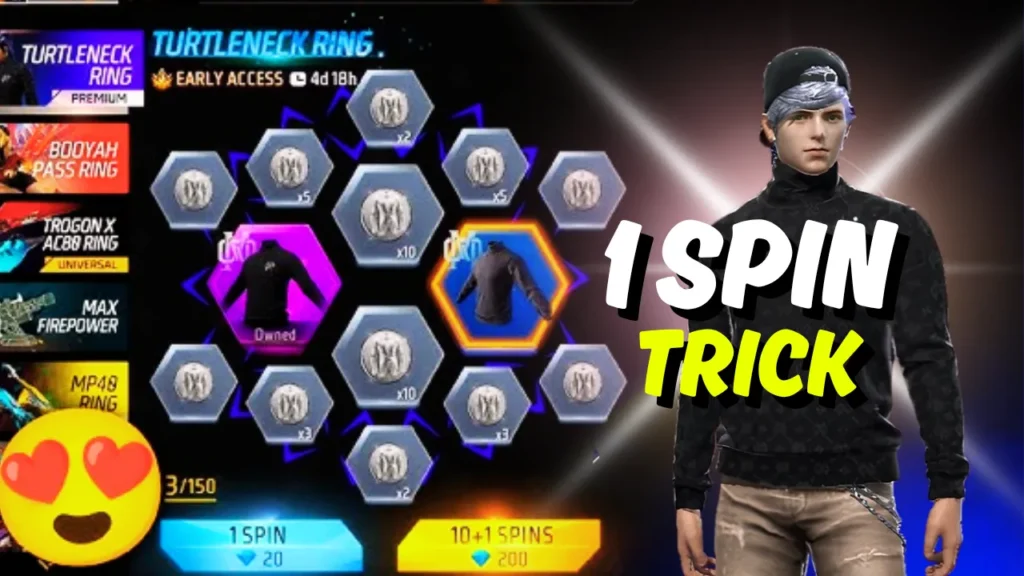 Free Fire Turtle Neck Ring Event