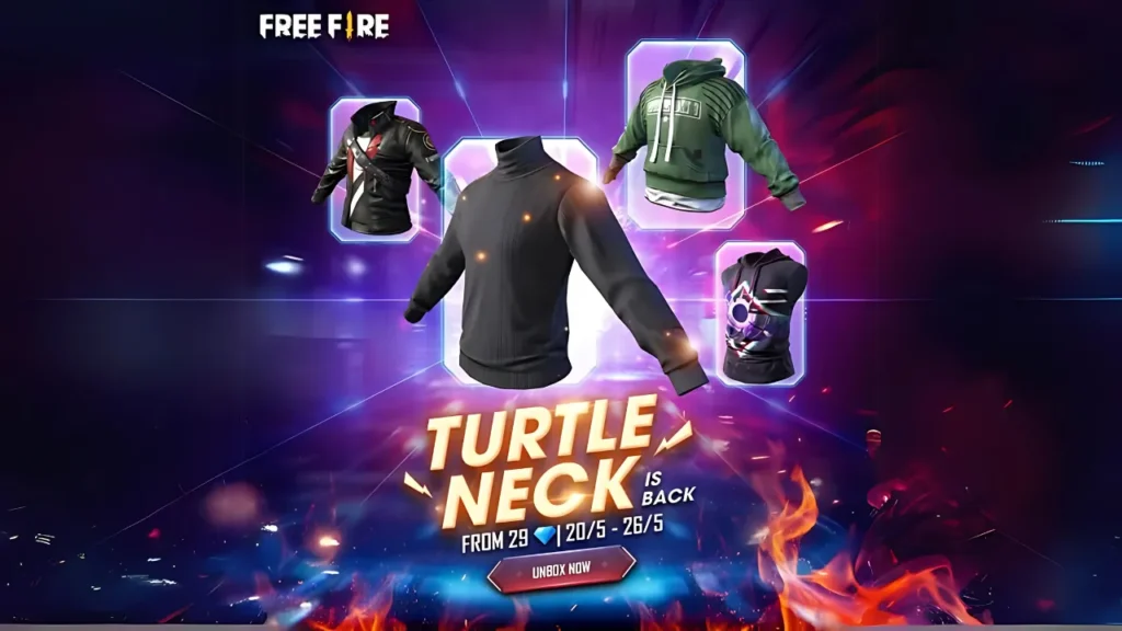 Free Fire Turtle Neck Ring Event