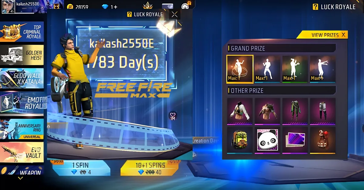 Free Fire Emote Royale Event 2025: