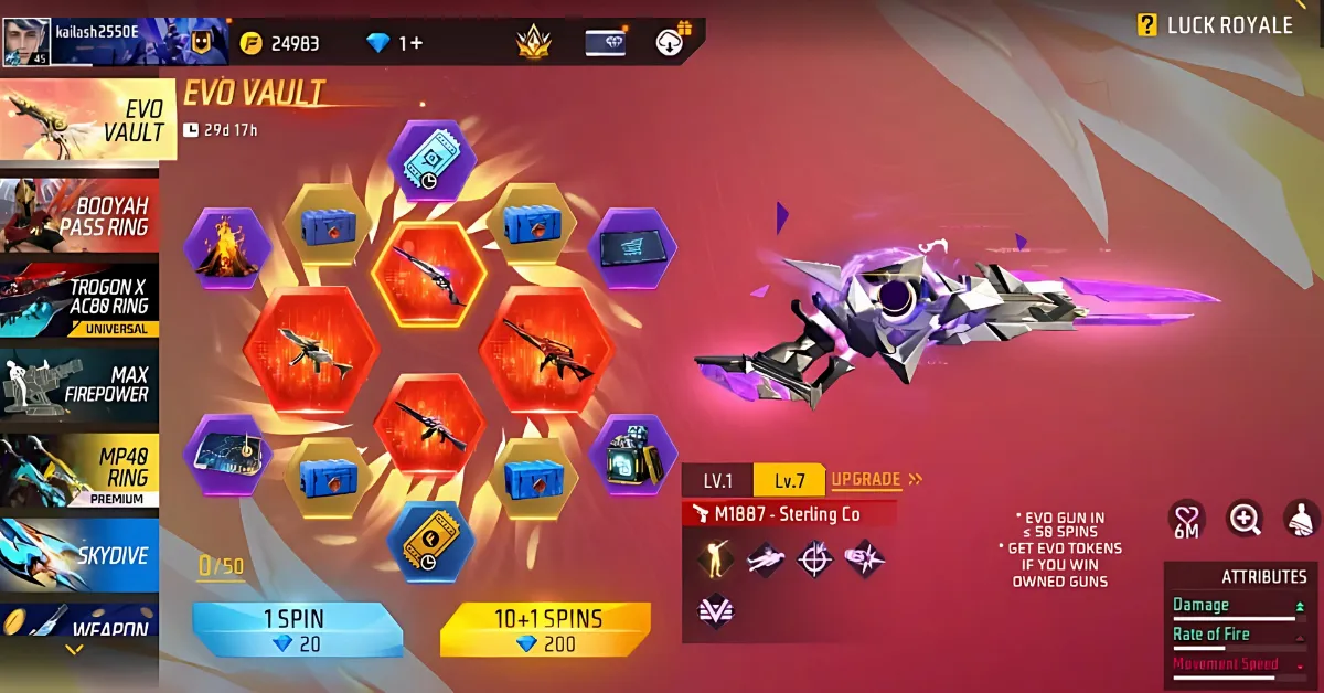 Free Fire Event Evo Vault 2025