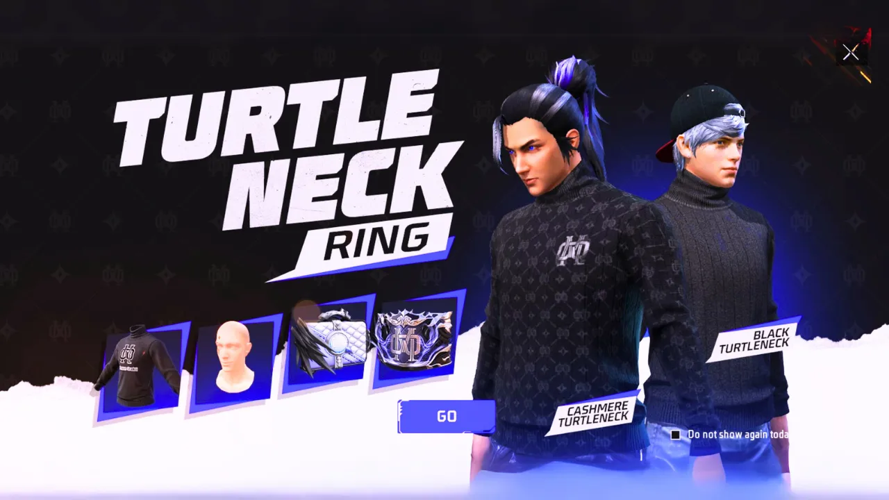 Free Fire Turtle Neck Ring Event