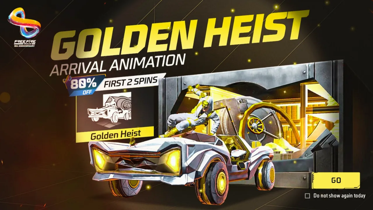 Golden Heist Arrival Animation