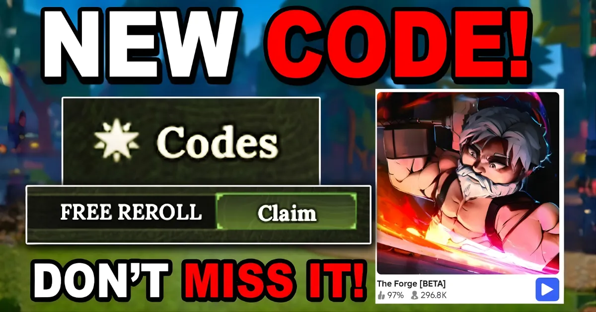 The Forge Codes Roblox