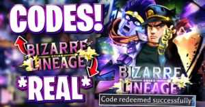 bizarre lineage roblox codes