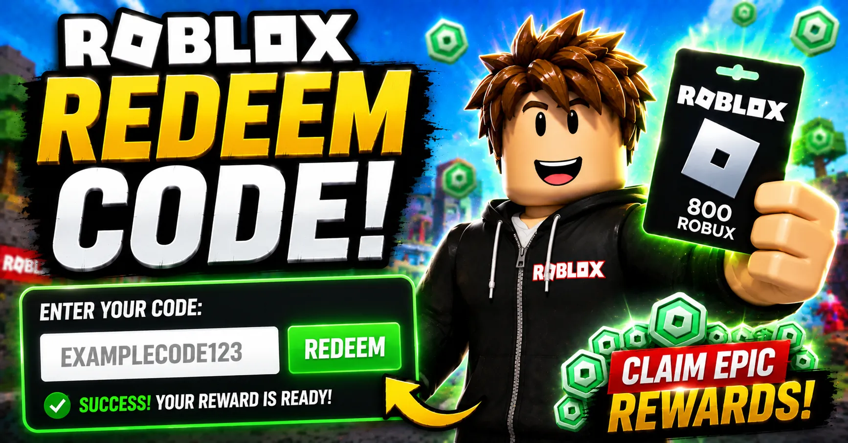 Redeem Code Roblox