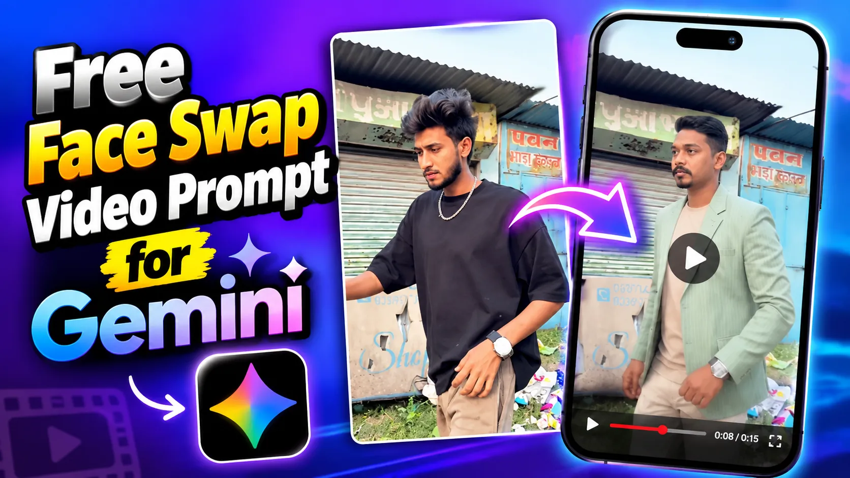 Free Face Swap Video Prompt for Gemini