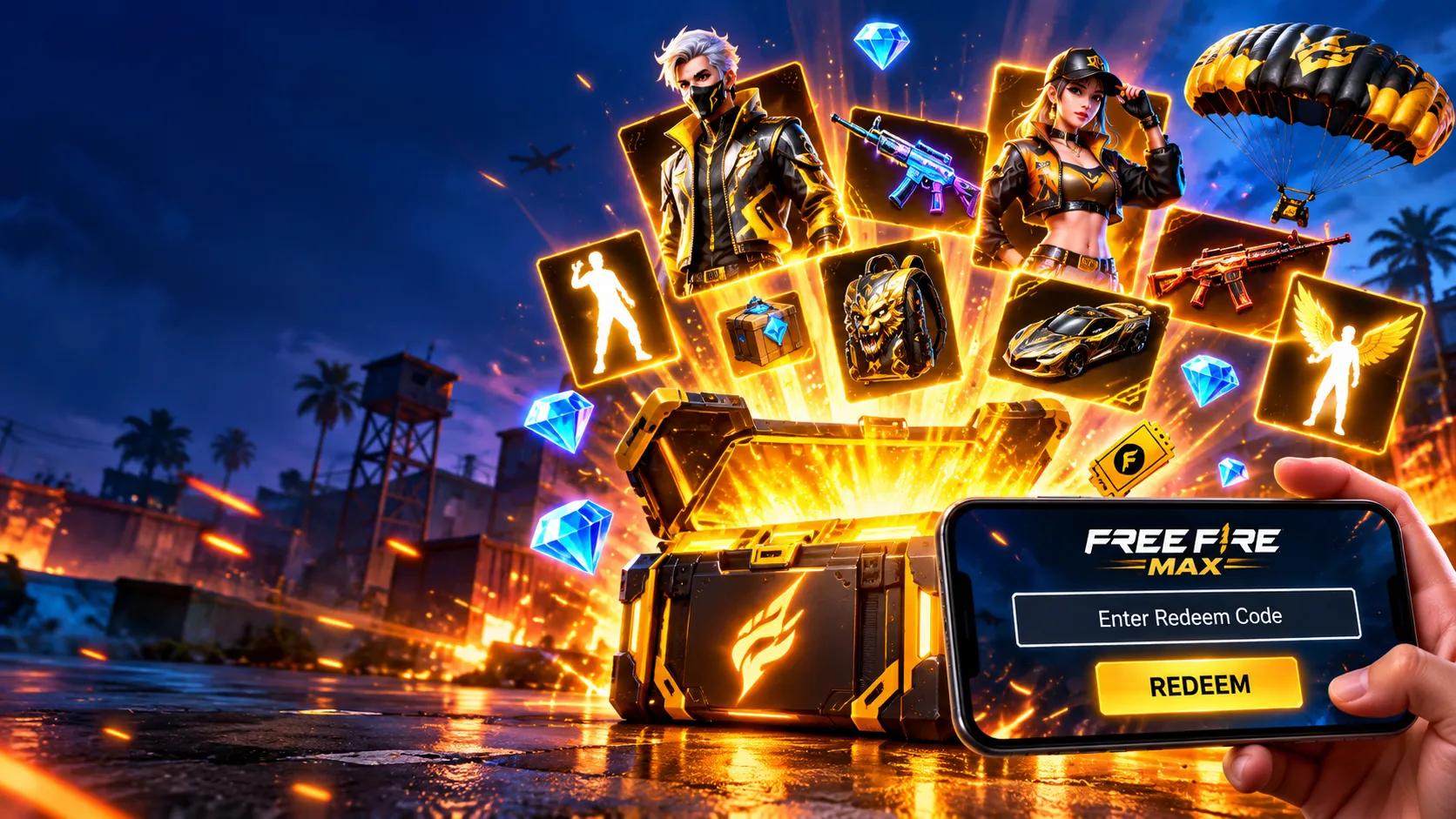 Free Fire MAX Redeem Codes 13 October 2026