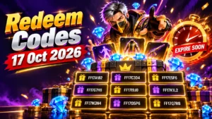 Free Fire Redeem Code Today New 17 October 2026
