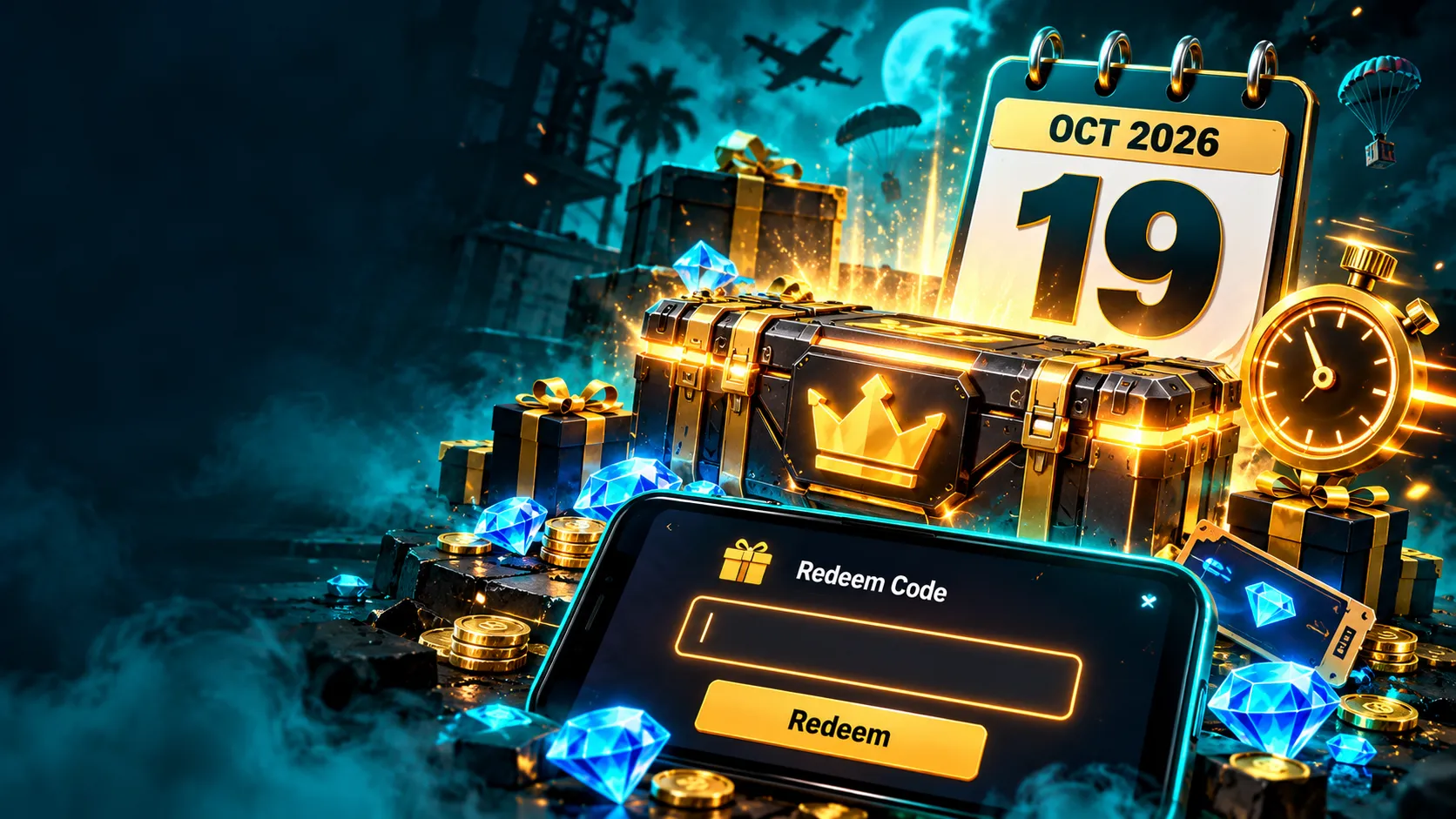Free Fire Redeem Code Today New 19 October 2026